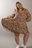 FLOWER DRUM dress in floral pure cotton