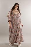 SPRING GARDEN floral cotton maxi dress